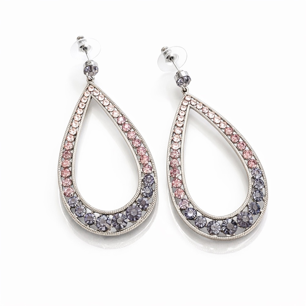 Purple Ombré Drop Earrings